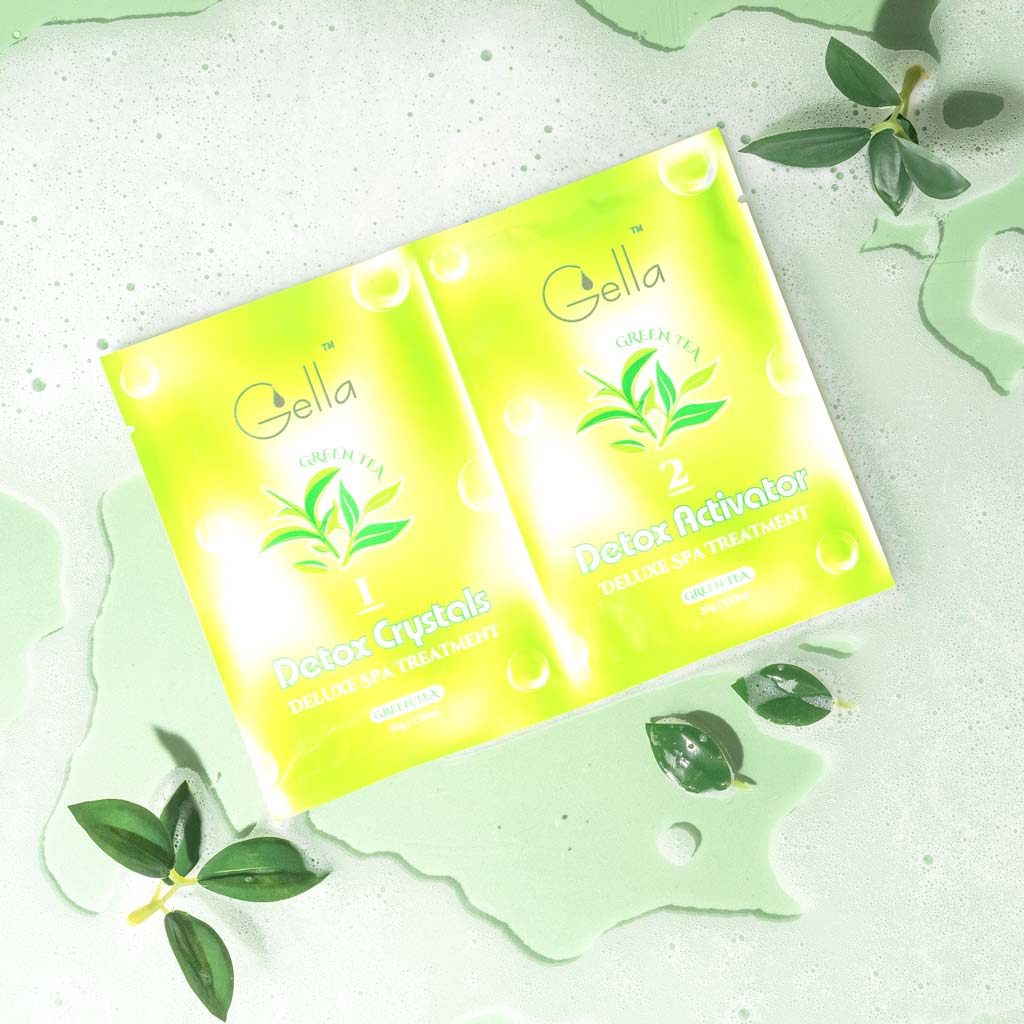 Pedi Soak 2 Step - Green Tea Detox Crystals & Activator 1pc - Image 2