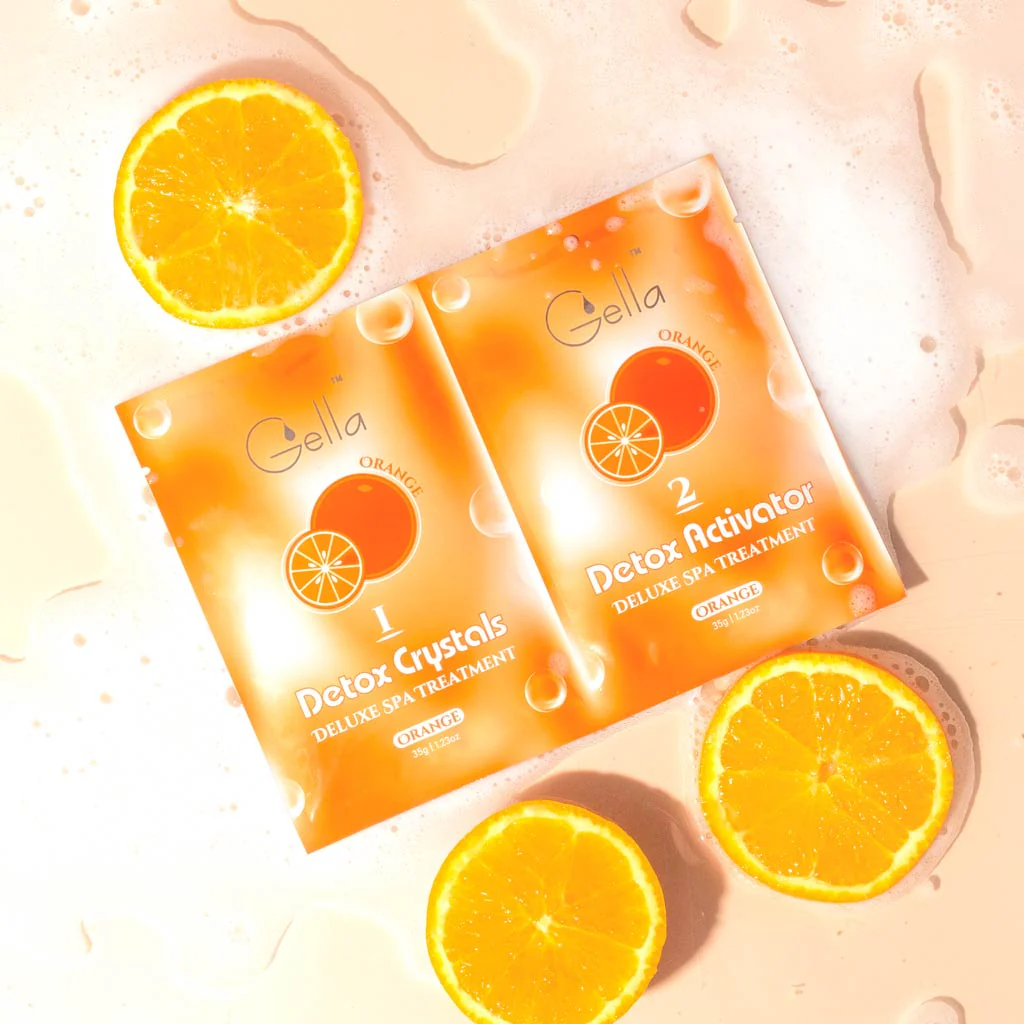 Pedi Soak 2 Step - Orange Detox Crystals & Activator 1pc - Image 2