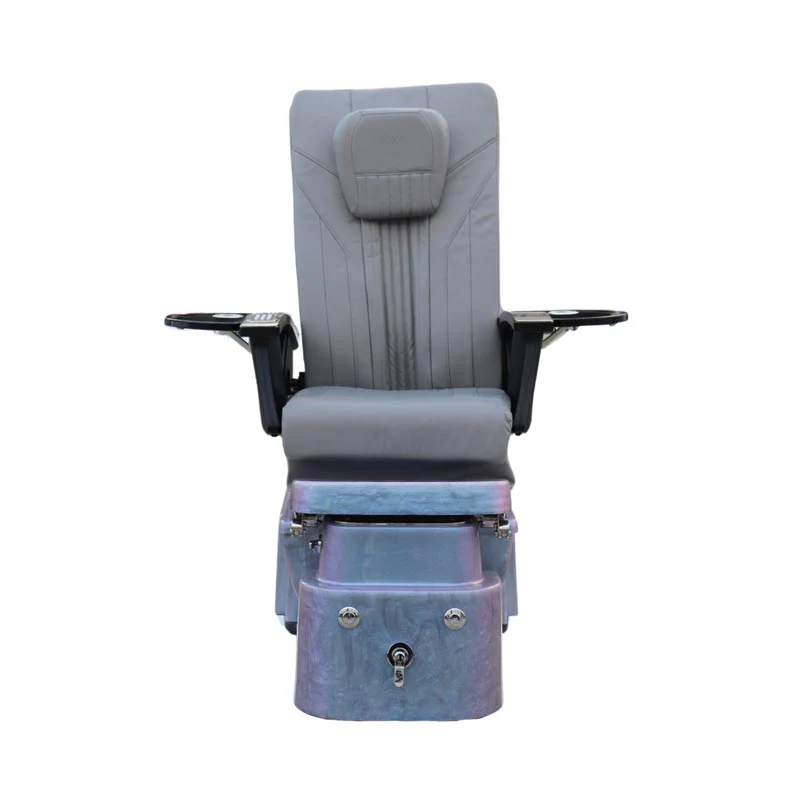Pedicure Spa Chair - Aurora (Black | Grey | Purple) - Image 2