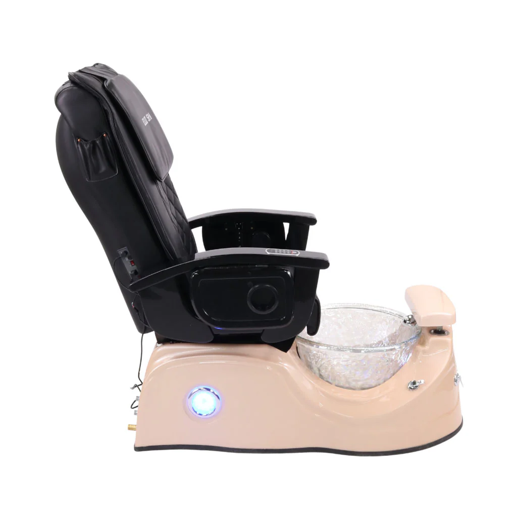 Pedicure Spa Chair - Cloud (Black | Black | Pink) - Image 3