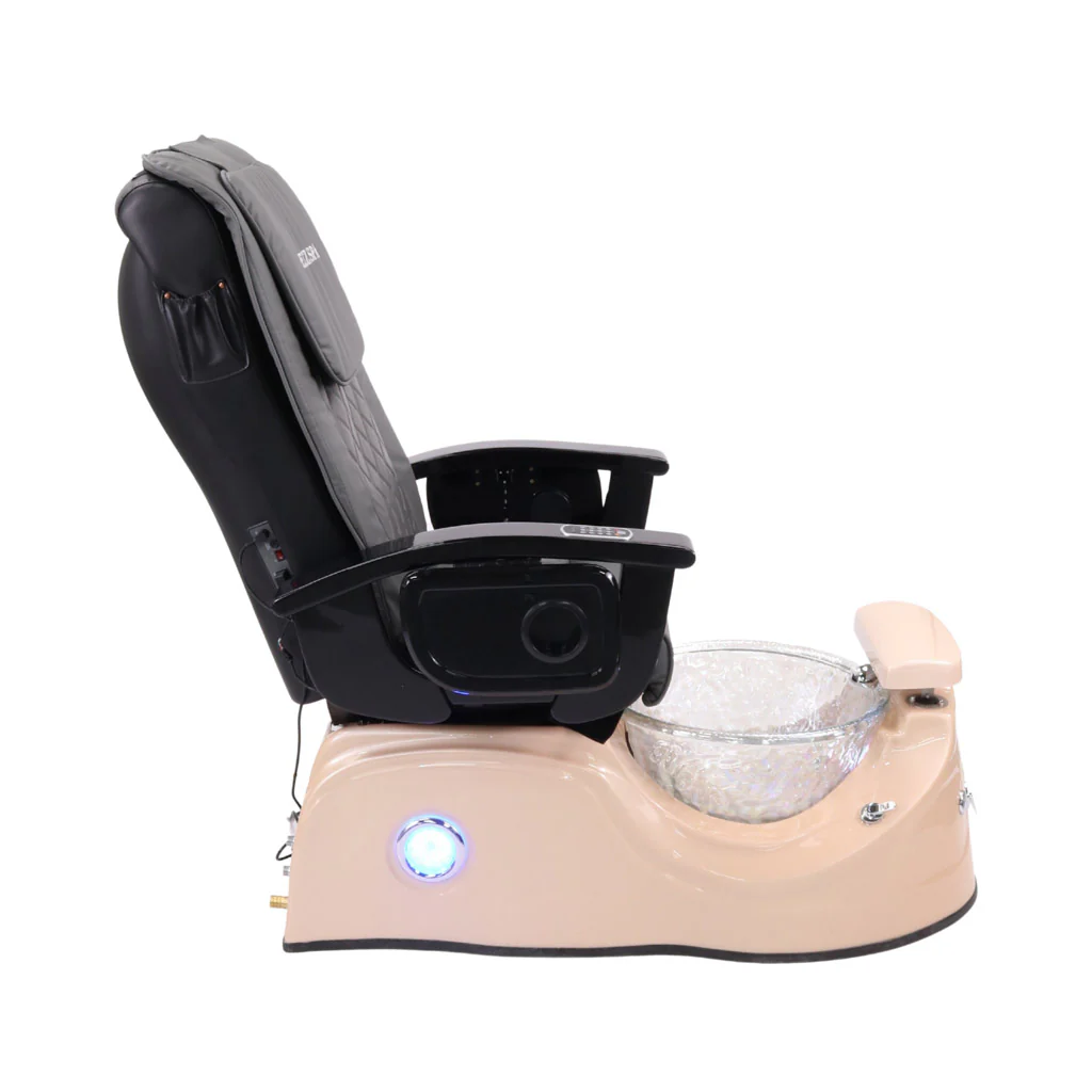 Pedicure Spa Chair - Cloud (Black | Grey | Pink) - Image 3