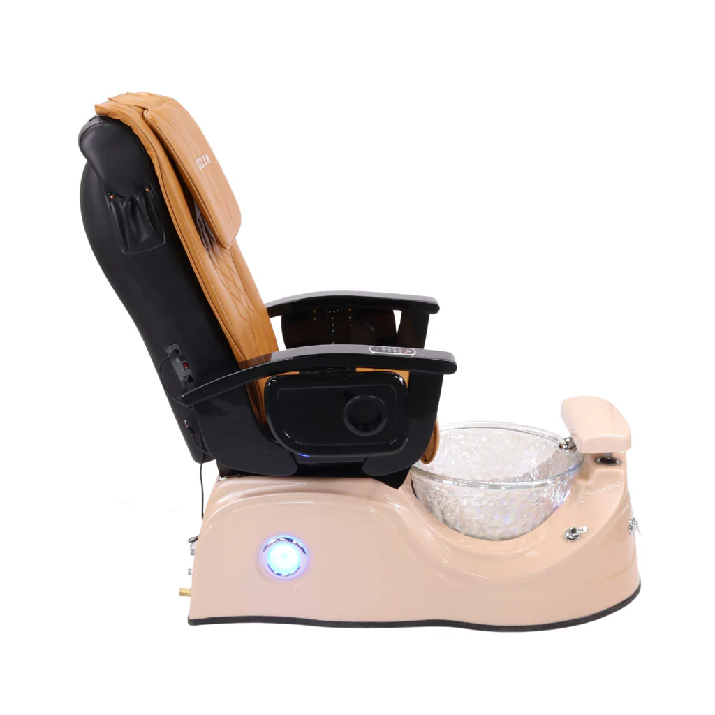 Pedicure Spa Chair - Cloud (Black | Mustard | Pink) - Image 3