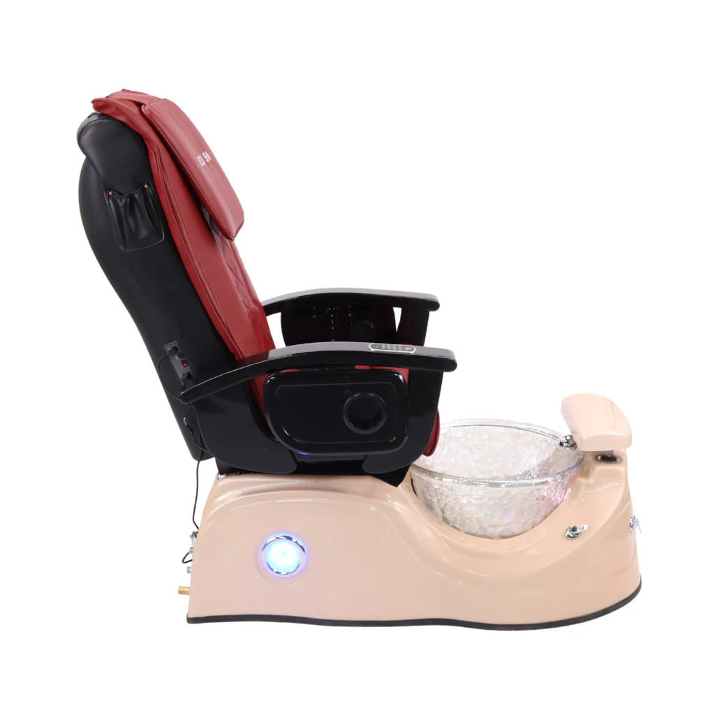 Pedicure Spa Chair - Cloud (Black | Red | Pink) - Image 3