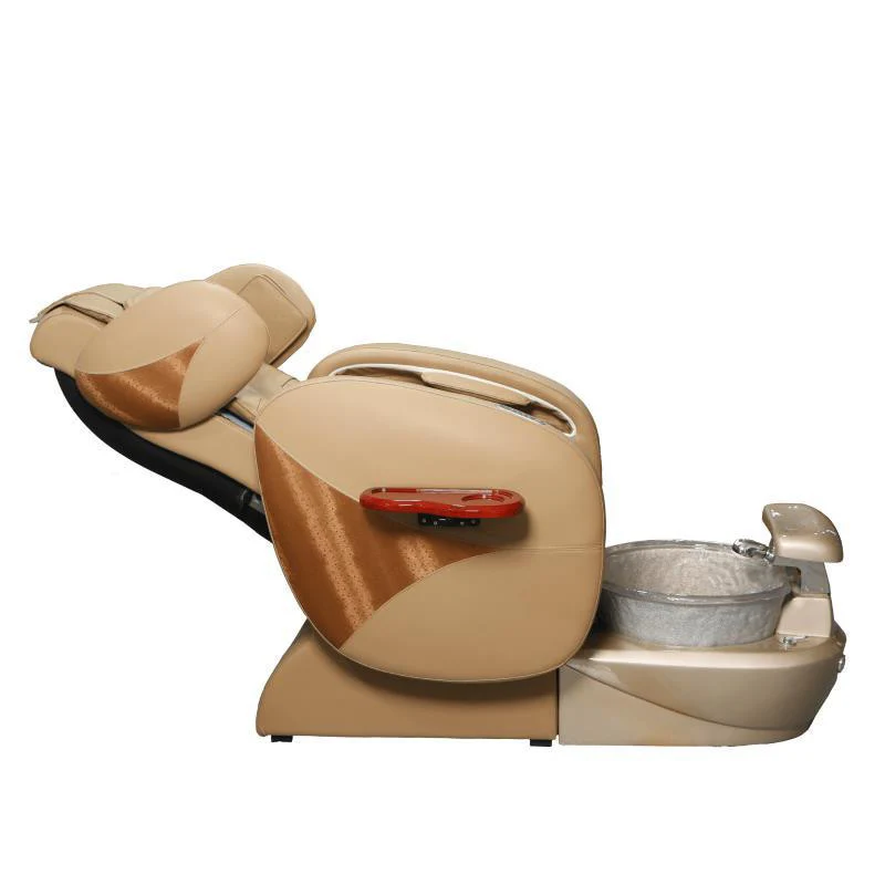 Pedicure Spa Chair - Deluxe (Beige | Beige | Gold) - Image 2
