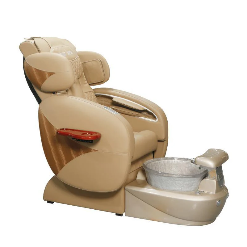 Pedicure Spa Chair - Deluxe (Beige | Beige | Gold) - Image 5