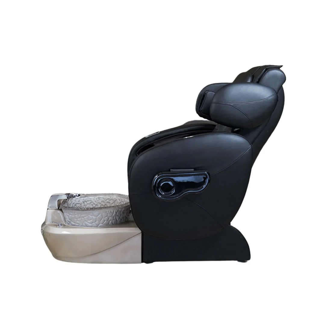Pedicure Spa Chair - Deluxe (Black | Black | Gold) - Image 2
