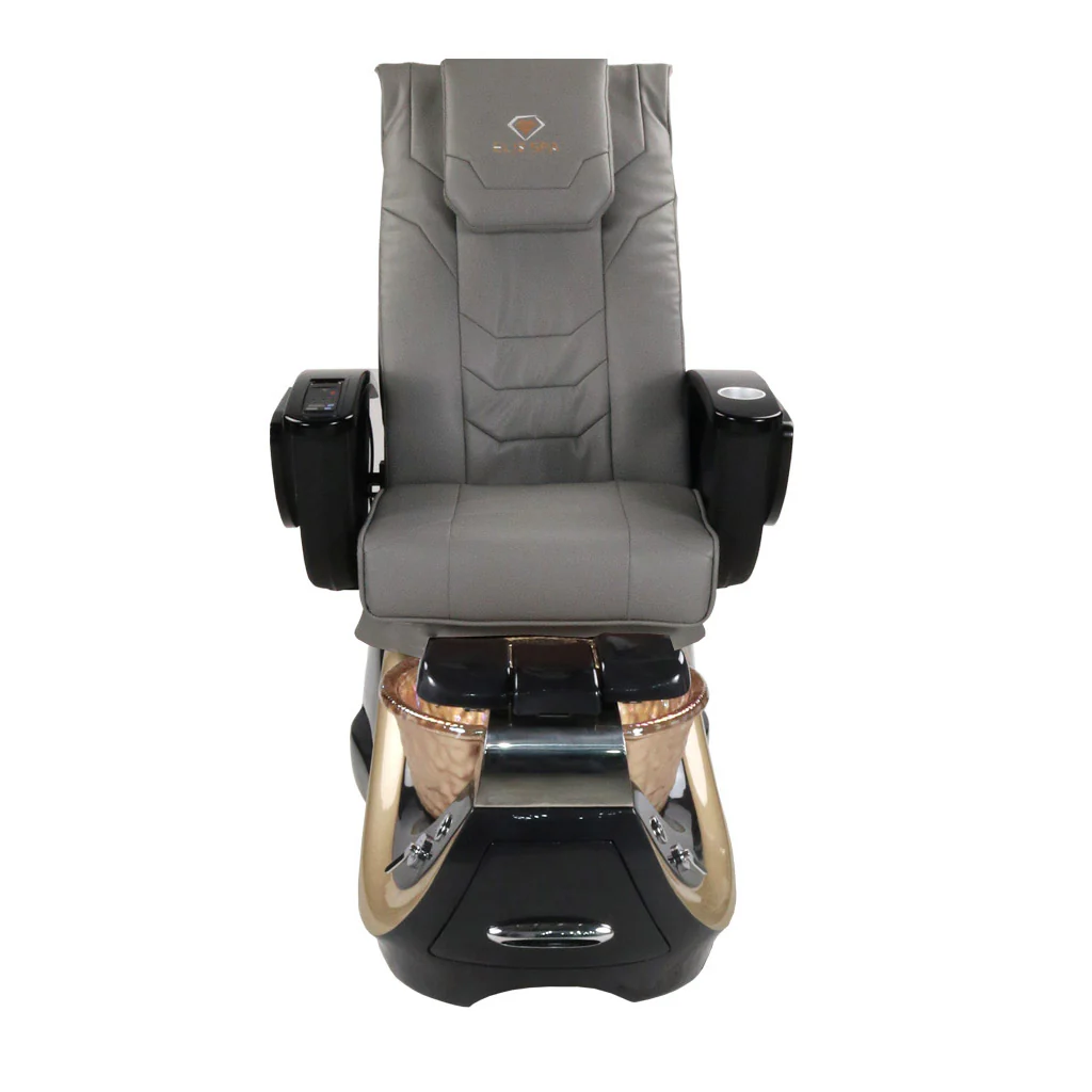 Pedicure Spa Chair - Divine (Black | Grey | Black) - Image 2