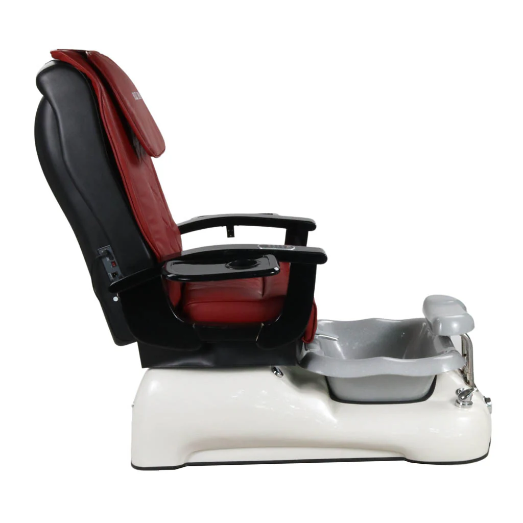 Pedicure Spa Chair - Dusk (Black | Red | White) - Image 3