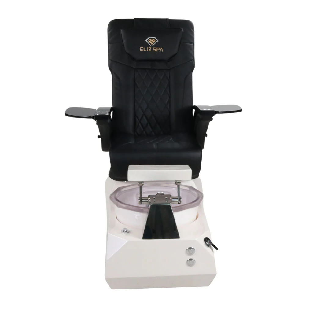Pedicure Spa Chair - Eclipse (Black | Black | White) - Image 2