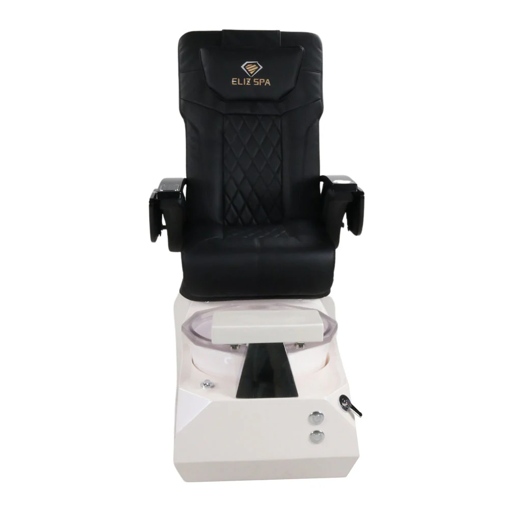 Pedicure Spa Chair - Eclipse (Black | Black | White) - Image 5