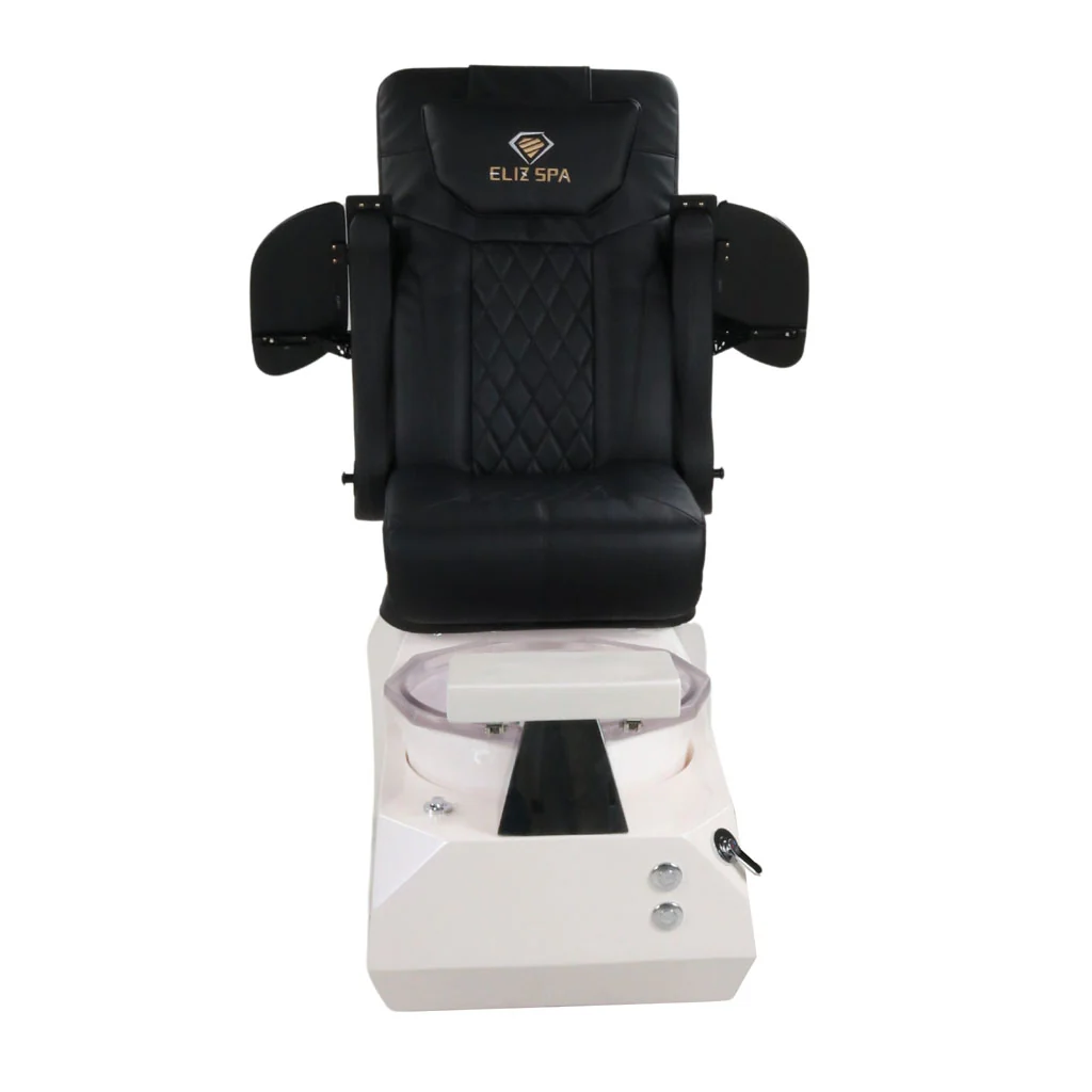 Pedicure Spa Chair - Eclipse (Black | Black | White) - Image 6