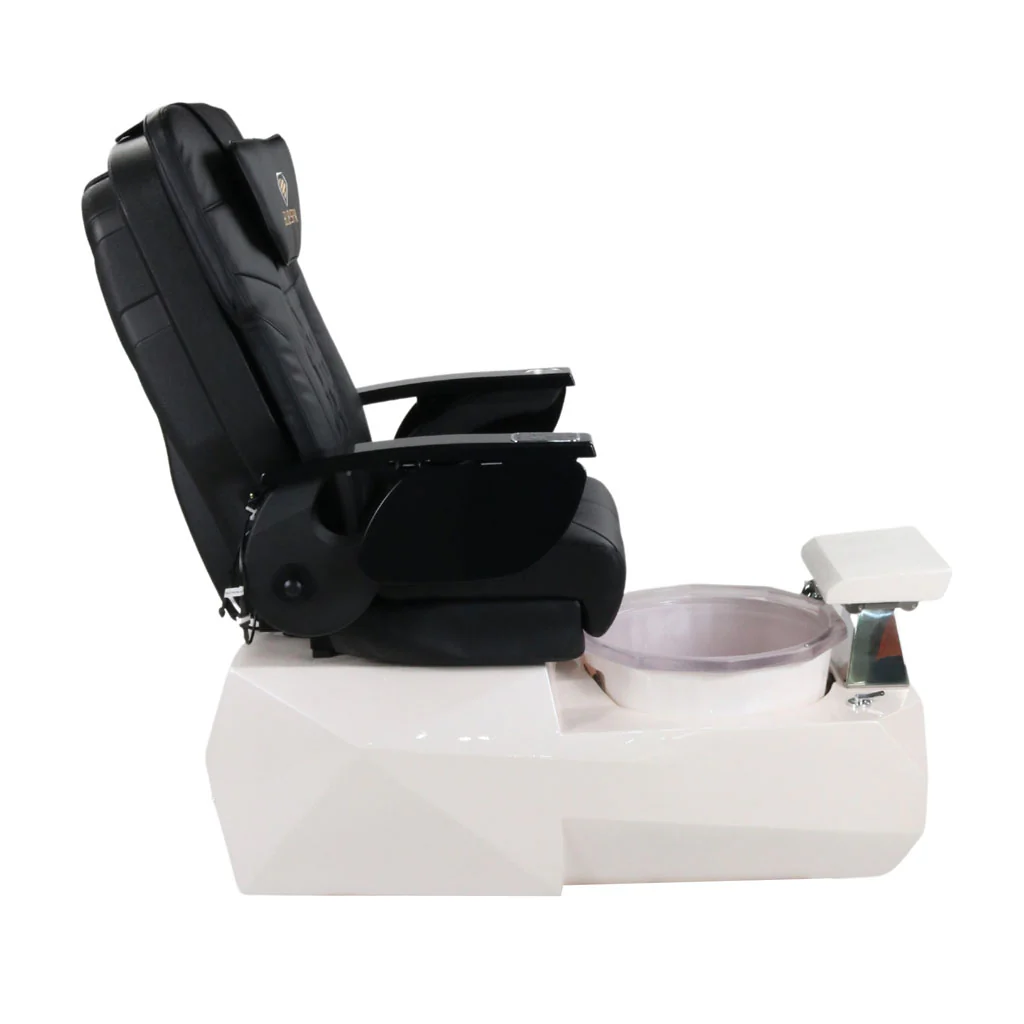 Pedicure Spa Chair - Eclipse (Black | Black | White) - Image 7