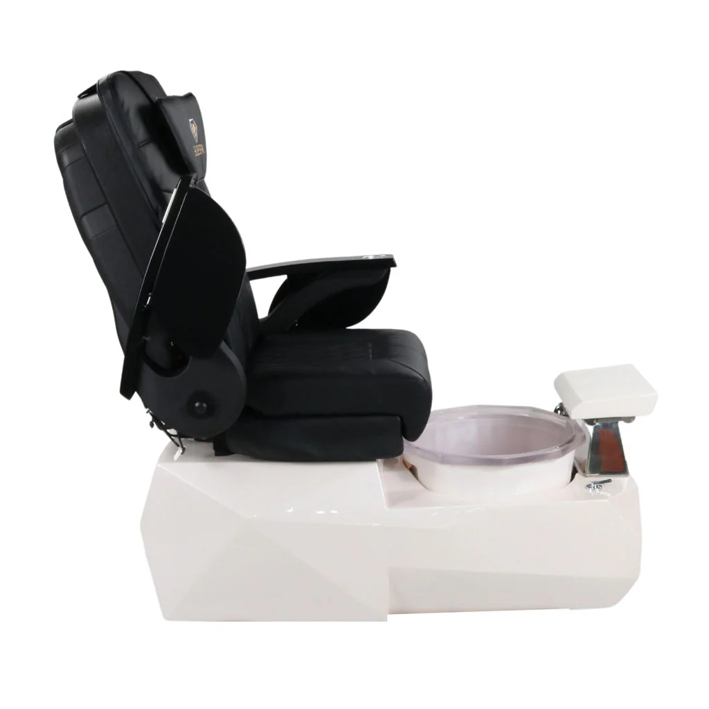 Pedicure Spa Chair - Eclipse (Black | Black | White) - Image 8