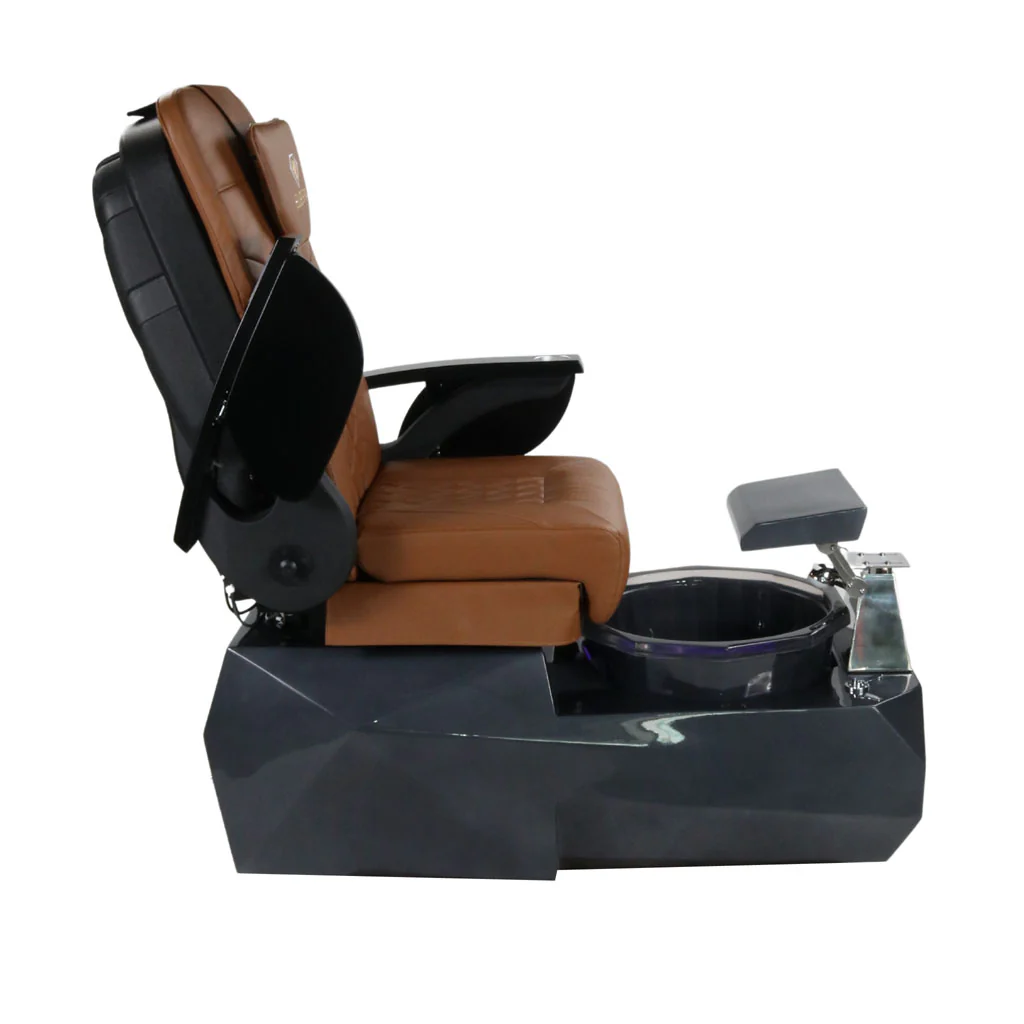Pedicure Spa Chair - Eclipse (Black | Cappuccino | Black) - Image 8