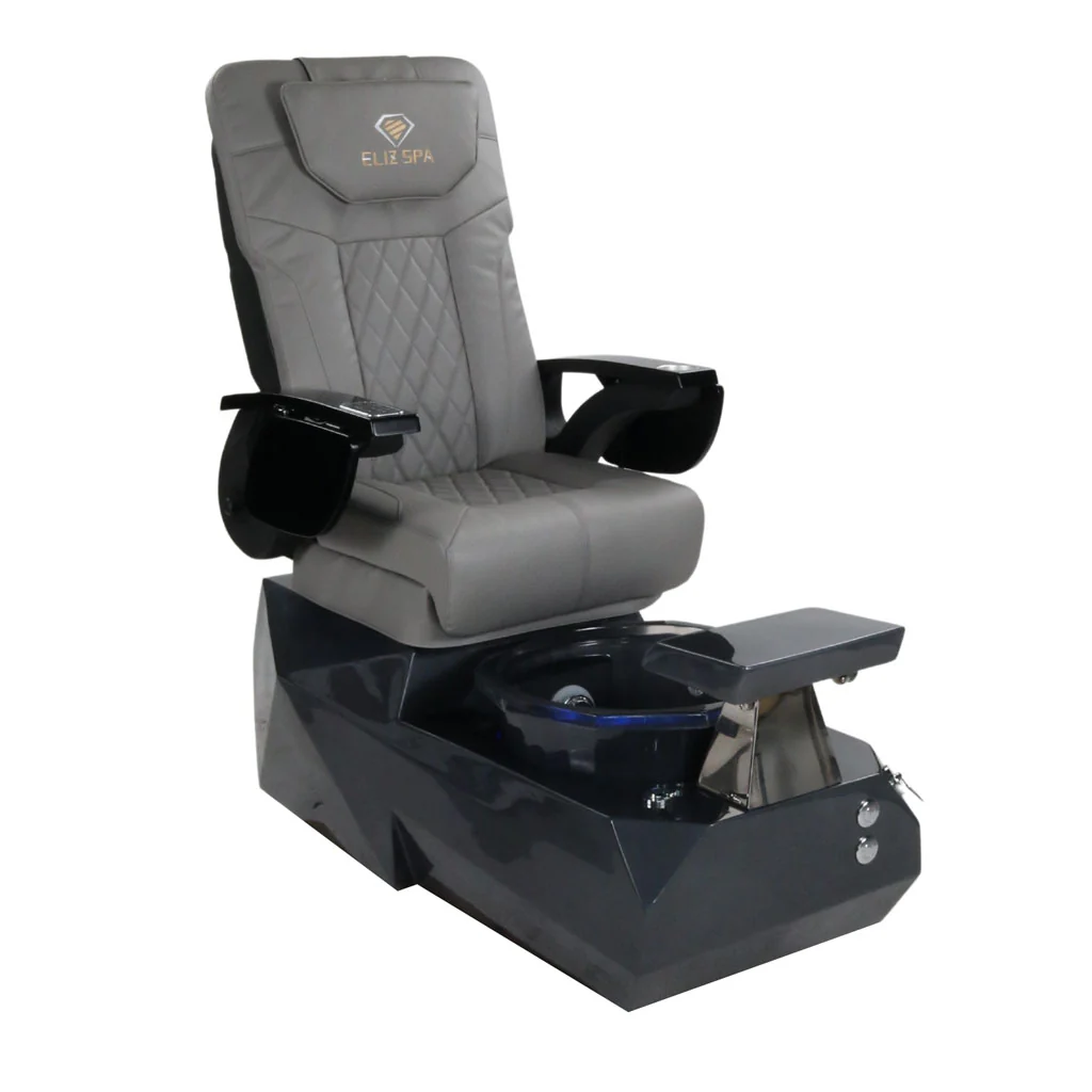Pedicure Spa Chair - Eclipse (Black | Grey | Black) - Image 4