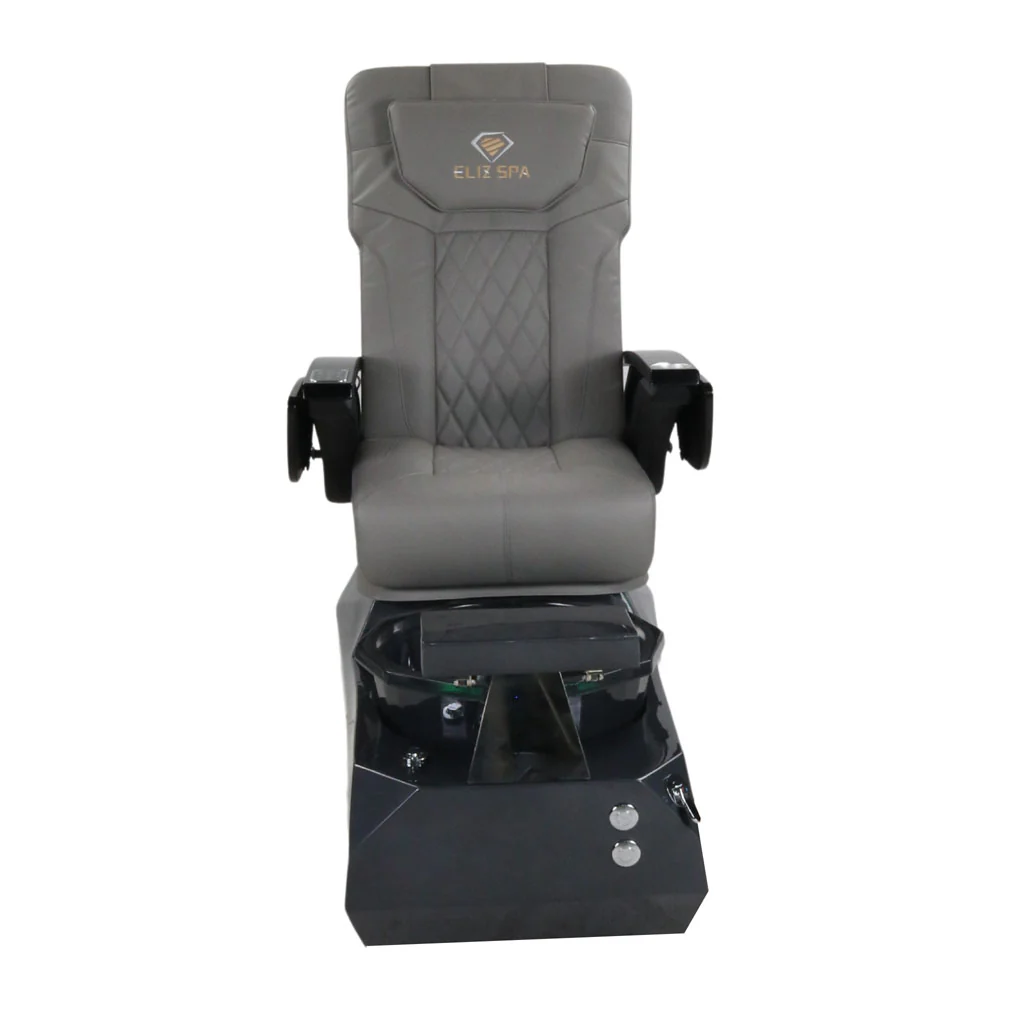 Pedicure Spa Chair - Eclipse (Black | Grey | Black) - Image 5
