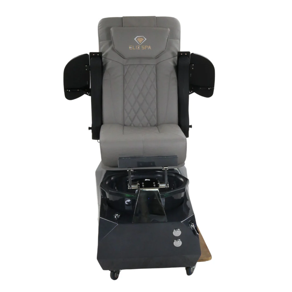 Pedicure Spa Chair - Eclipse (Black | Grey | Black) - Image 6