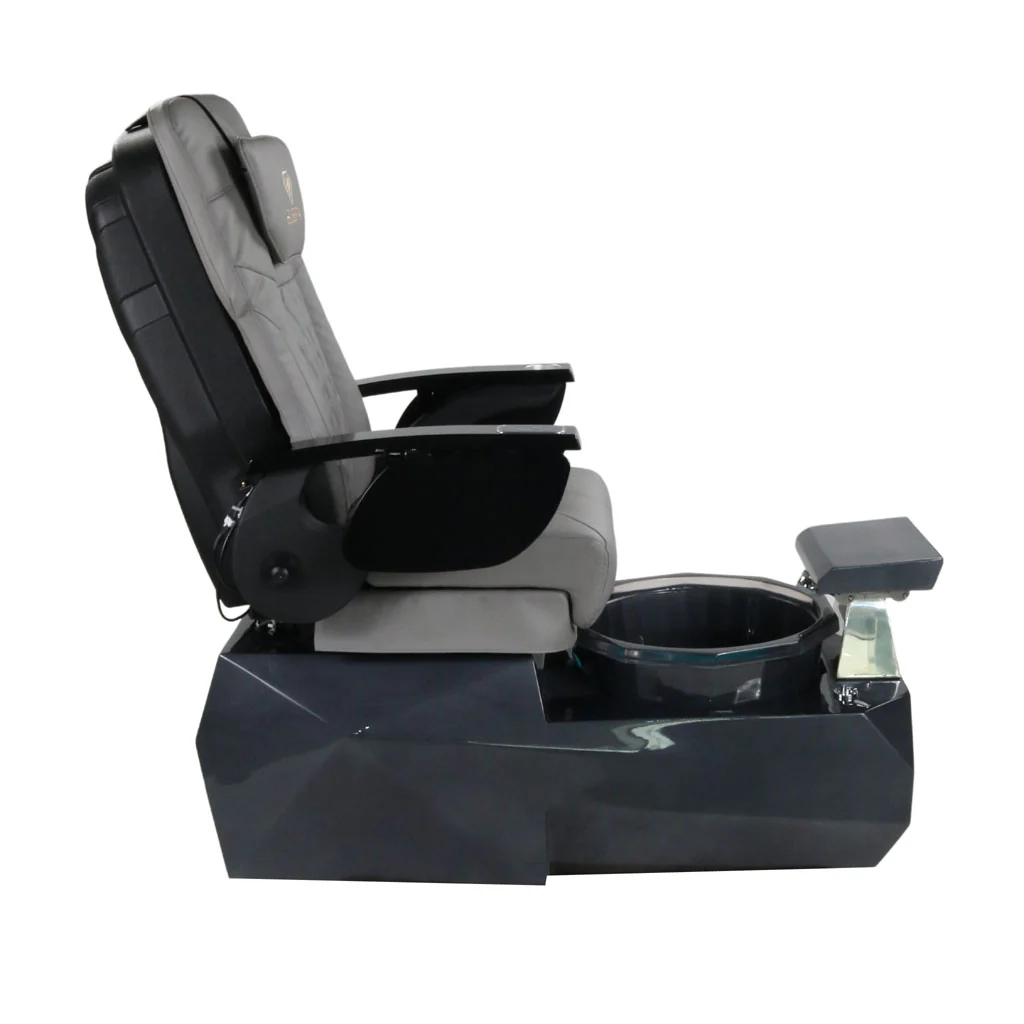 Pedicure Spa Chair - Eclipse (Black | Grey | Black) - Image 7