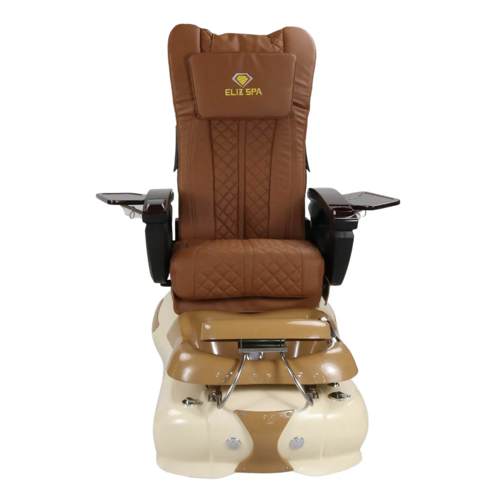 Pedicure Spa Chair - Expresso #2 (Wood | Cappuccino | Cream) - Image 2