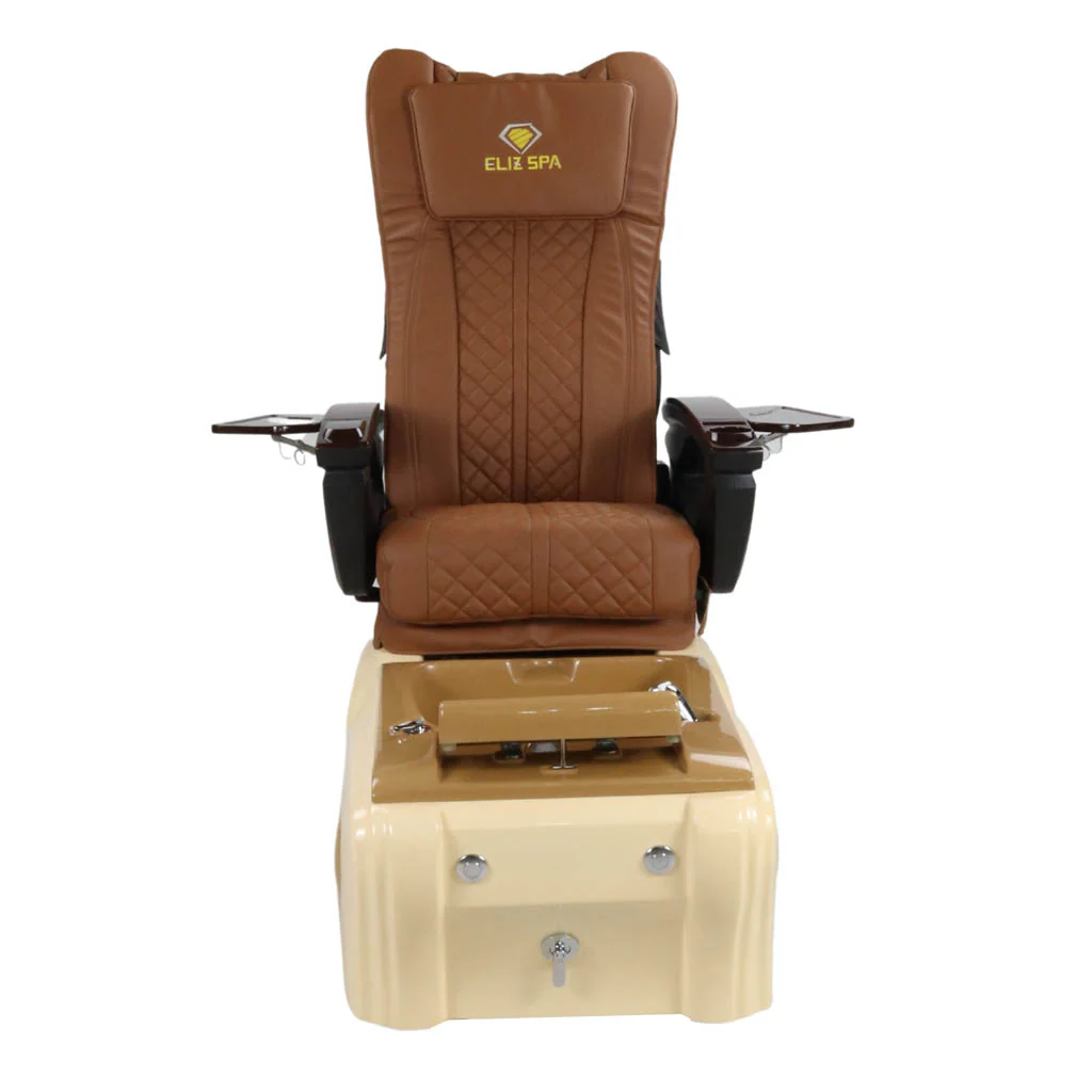 Pedicure Spa Chair - Expresso (Wood | Cappuccino | Cream) - Image 2