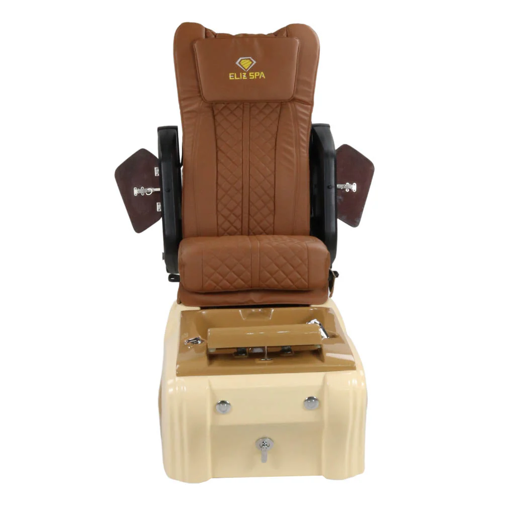 Pedicure Spa Chair - Expresso (Wood | Cappuccino | Cream) - Image 7