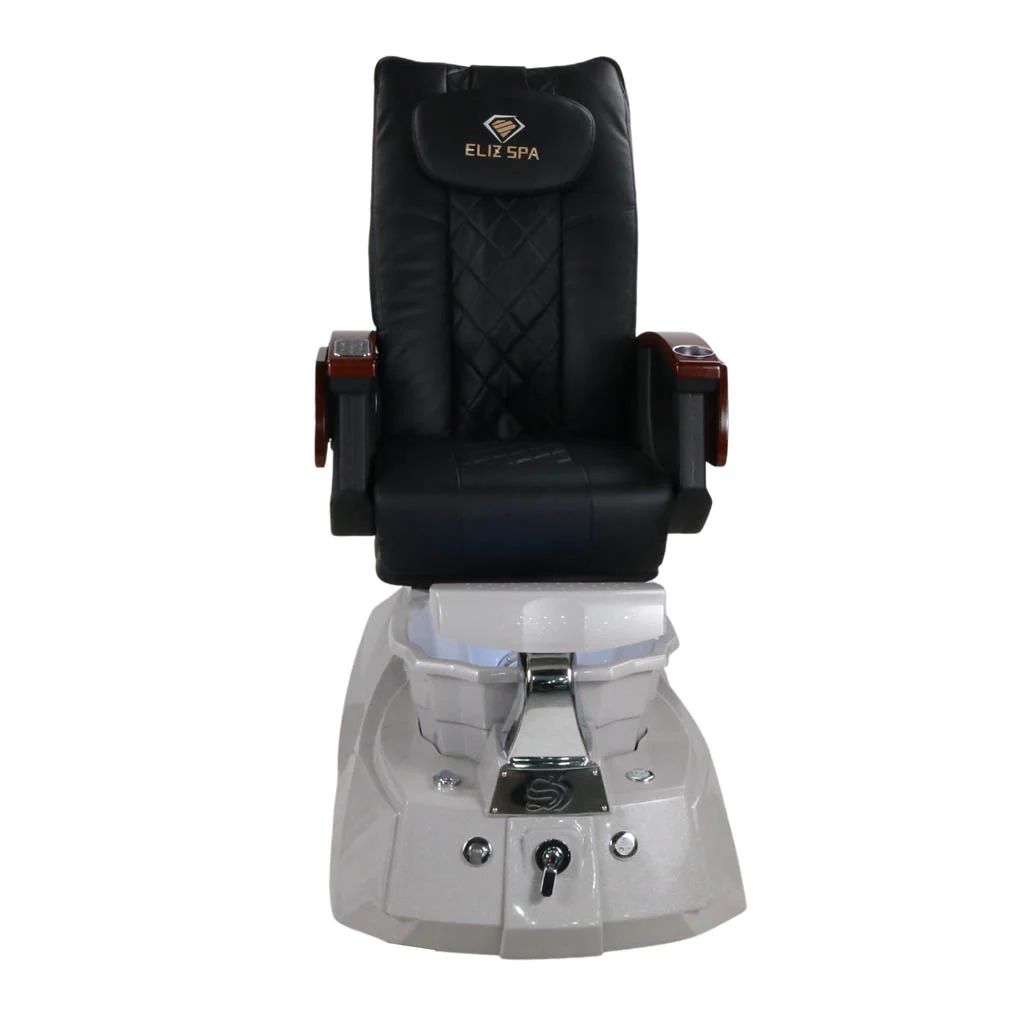 Pedicure Spa Chair - Luna (Wood | Black | Grey ) - Image 5