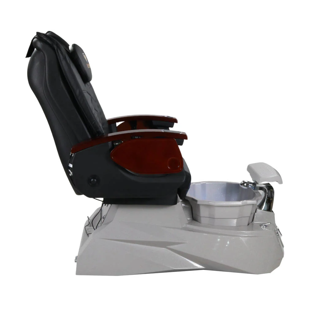 Pedicure Spa Chair - Luna (Wood | Black | Grey ) - Image 6