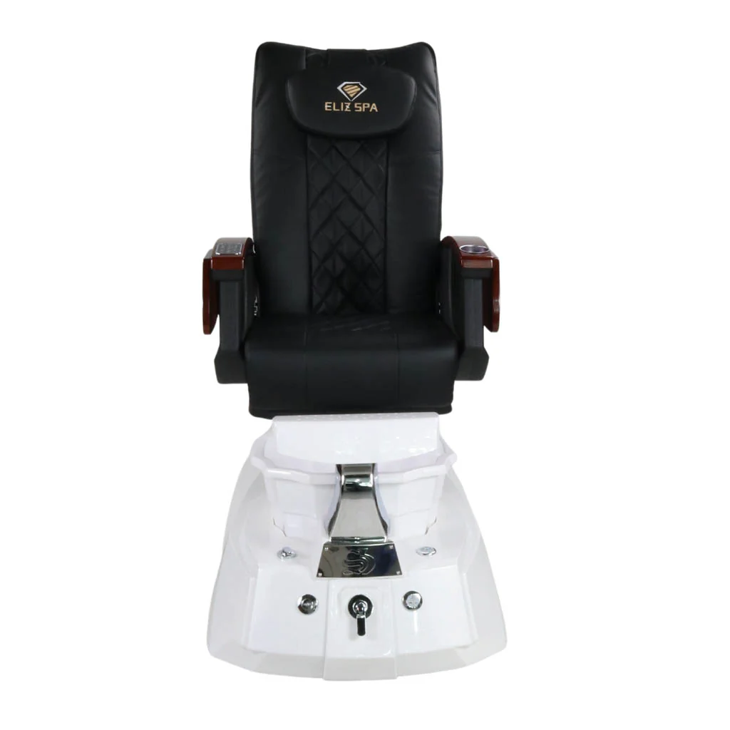 Pedicure Spa Chair - Luna (Wood | Black | White) - Image 5