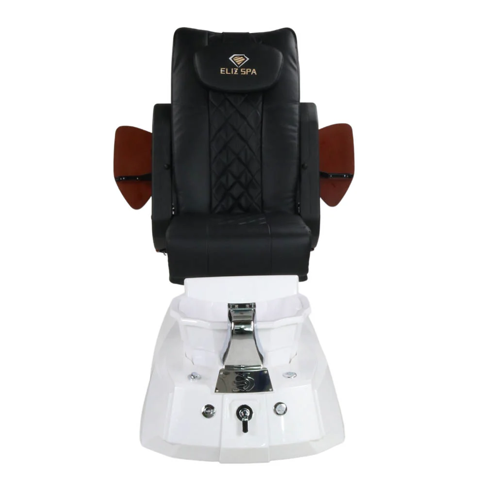 Pedicure Spa Chair - Luna (Wood | Black | White) - Image 6