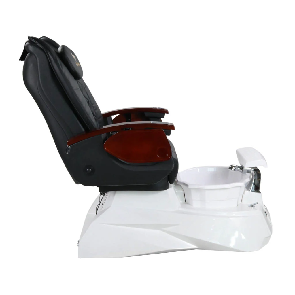 Pedicure Spa Chair - Luna (Wood | Black | White) - Image 7