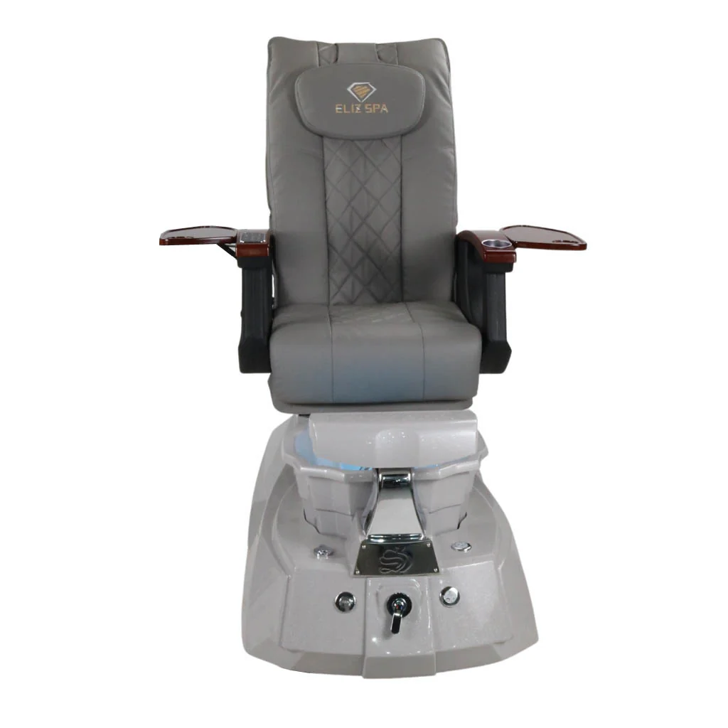Pedicure Spa Chair - Luna (Wood | Grey | Grey ) - Image 2