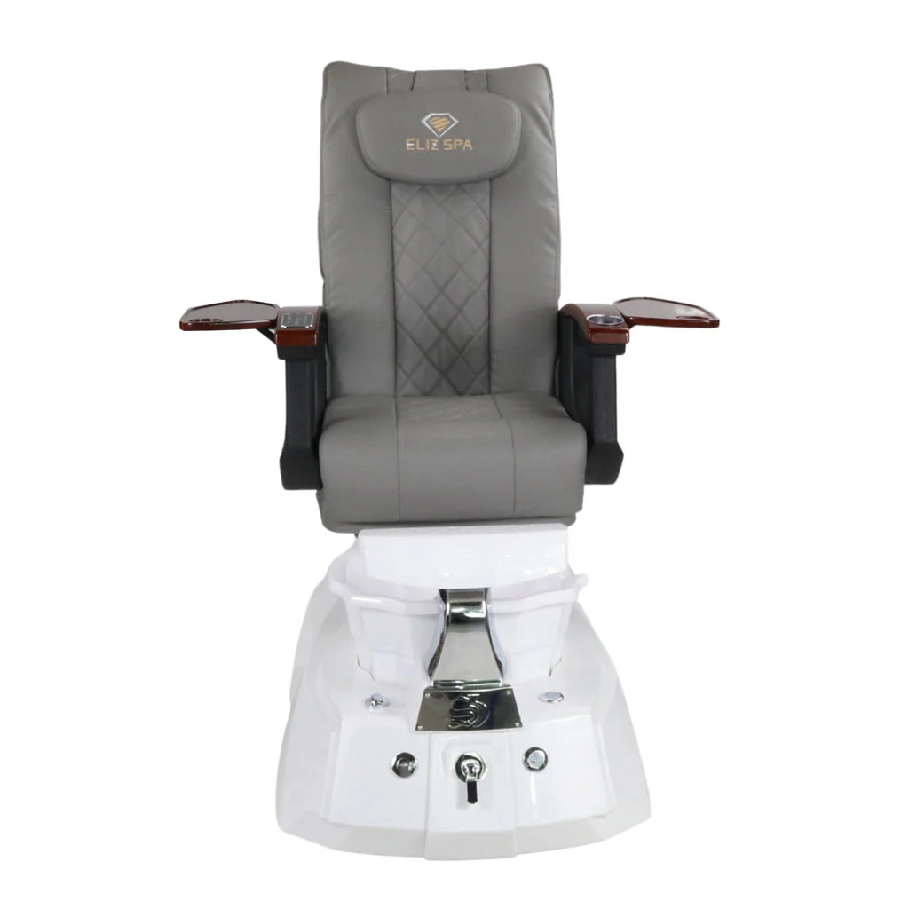 Pedicure Spa Chair - Luna (Wood | Grey | White) - Image 2