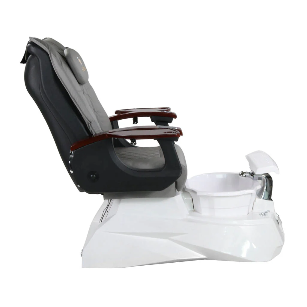 Pedicure Spa Chair - Luna (Wood | Grey | White) - Image 3