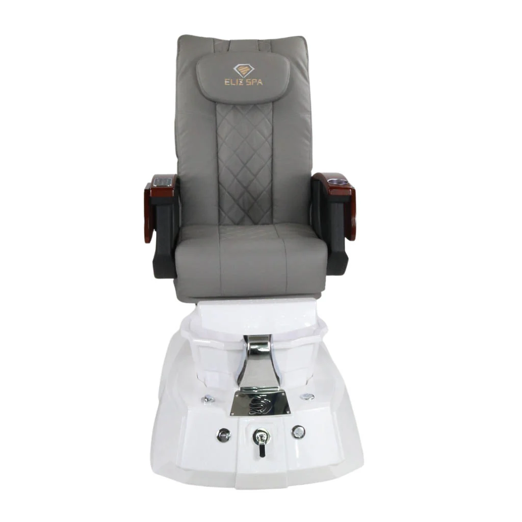 Pedicure Spa Chair - Luna (Wood | Grey | White) - Image 5