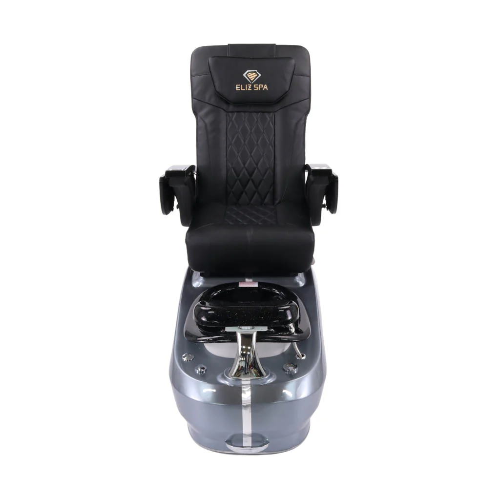 Pedicure Spa Chair - Luxo (Black | Black | Blue) - Image 2