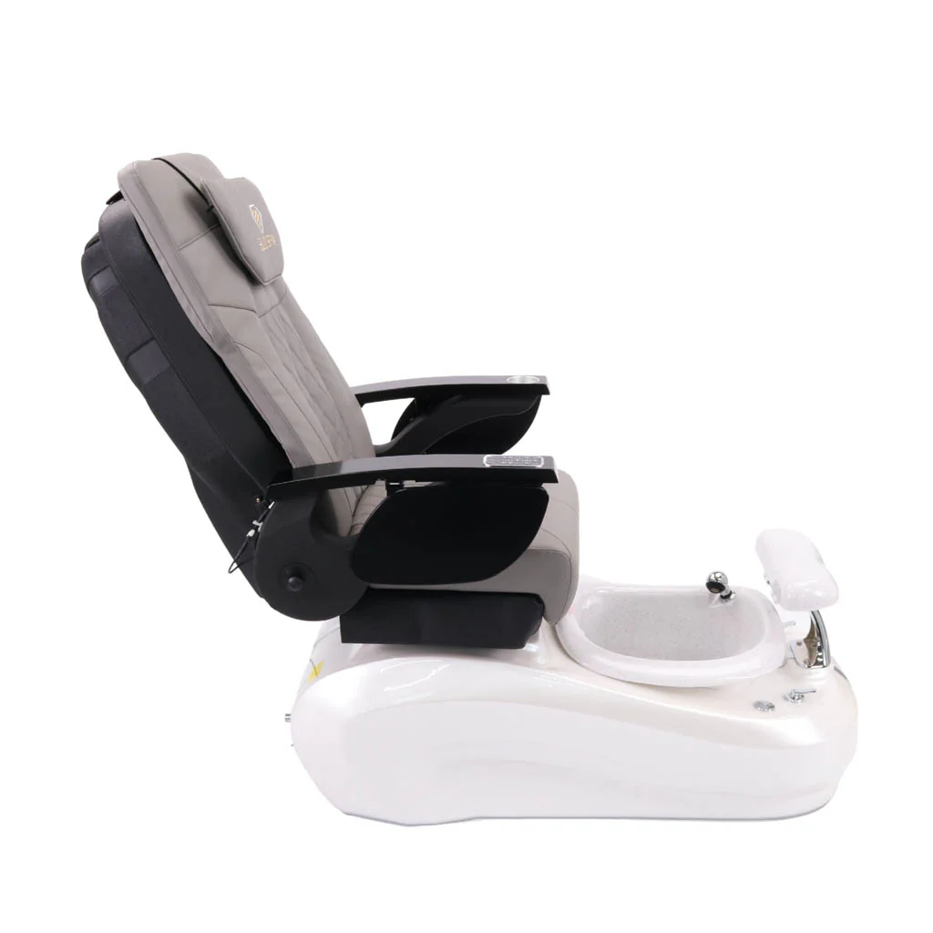 Pedicure Spa Chair - Luxo (Black | Grey | White) - Image 3
