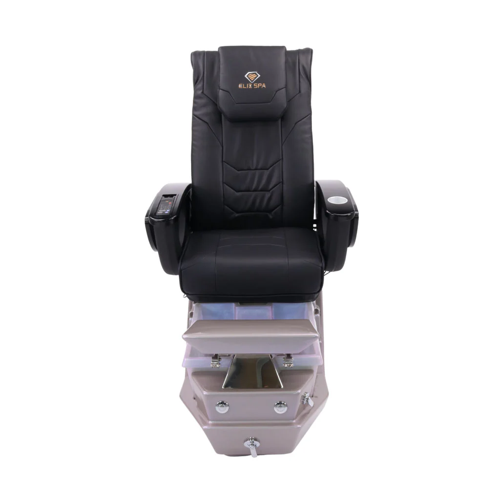 Pedicure Spa Chair - Maximus (Black | Black | Grey) - Image 2