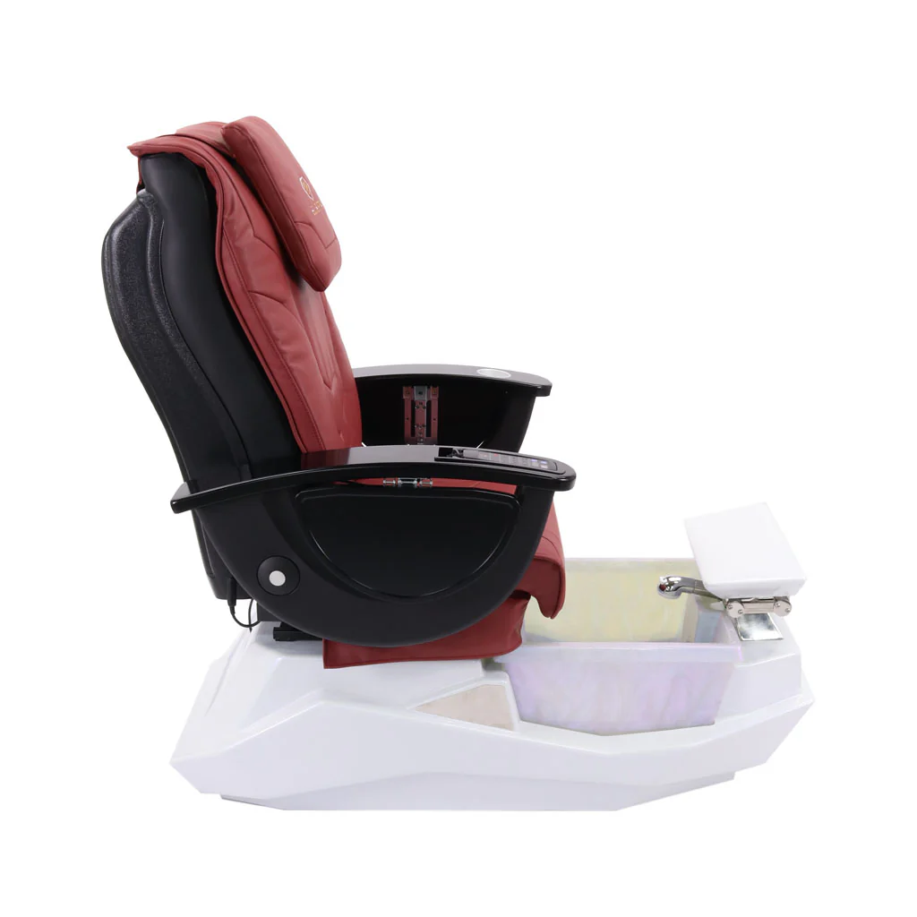 Pedicure Spa Chair - Maximus (Black | Burgundy | White) - Image 4