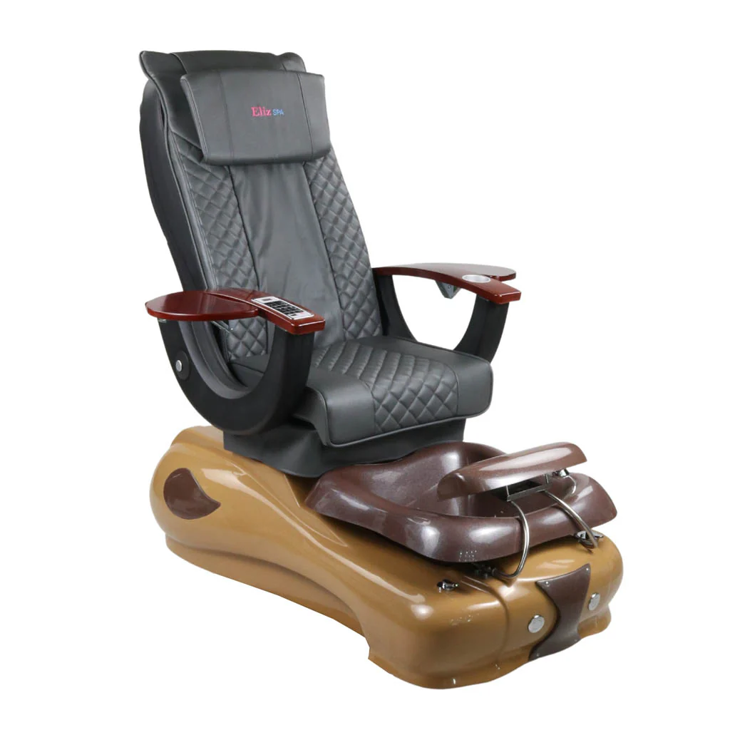 Pedicure Spa Chair - Mocha (Wood | Grey | Brown) - Image 2
