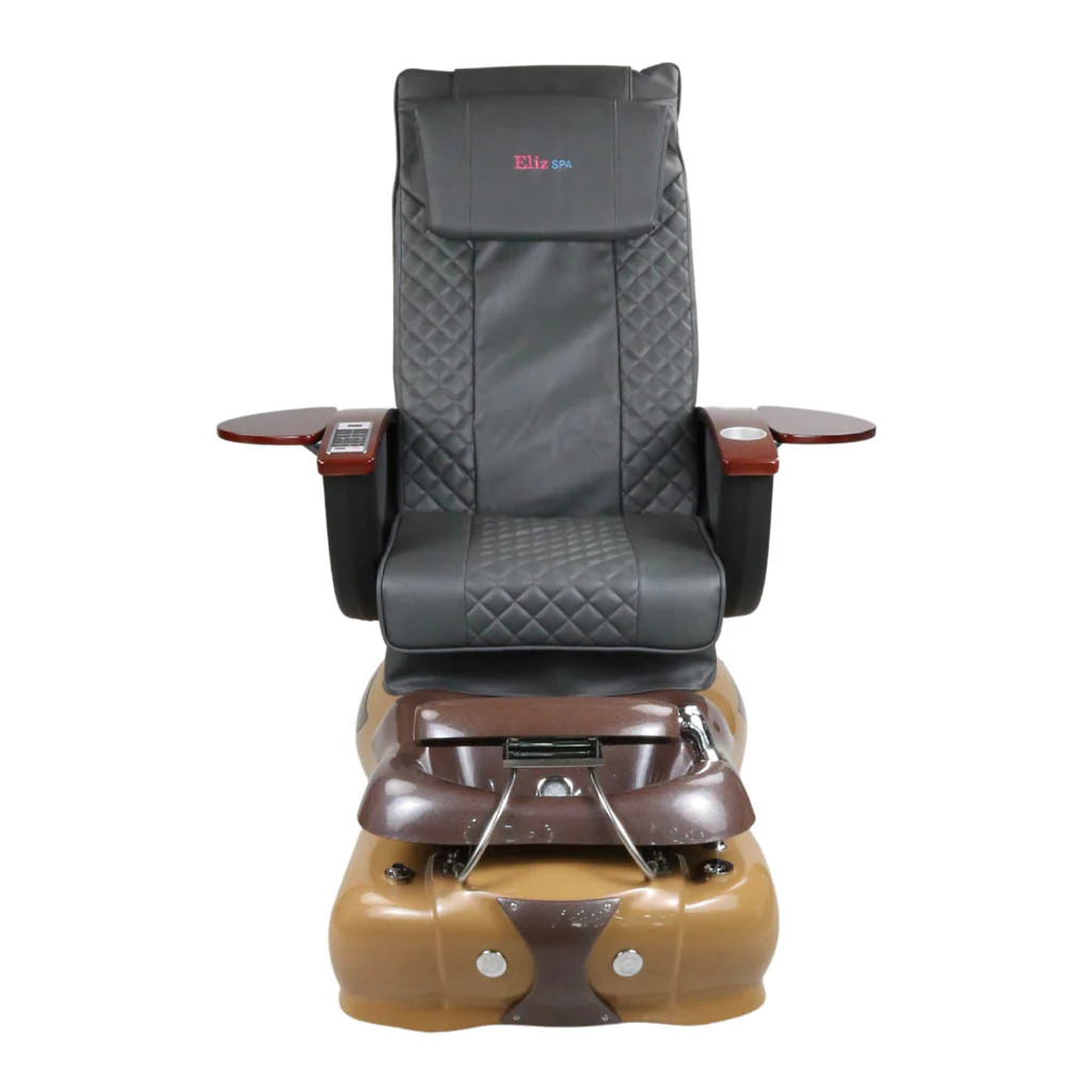 Pedicure Spa Chair - Mocha (Wood | Grey | Brown) - Image 3