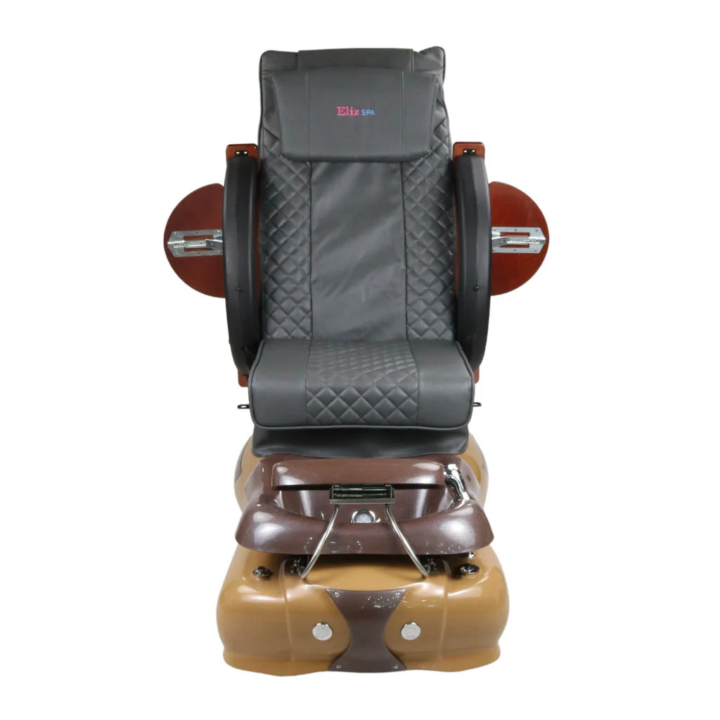 Pedicure Spa Chair - Mocha (Wood | Grey | Brown) - Image 4