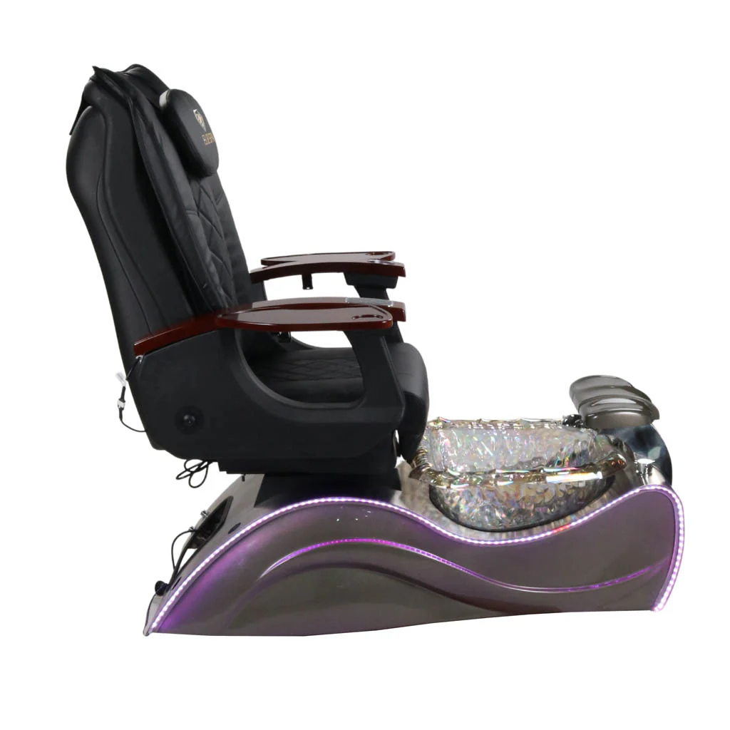 Pedicure Spa Chair - Nimbus (Wood | Black | Silver) - Image 3