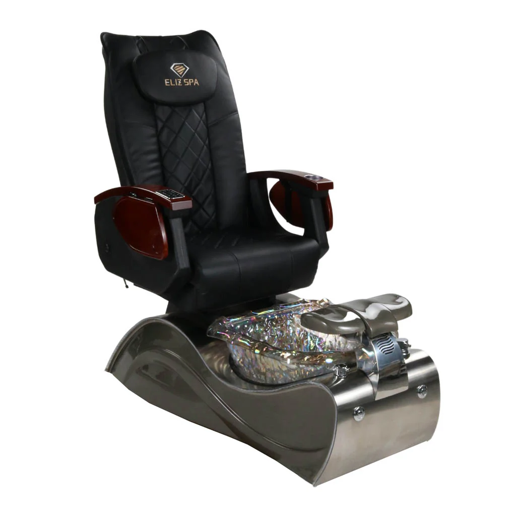 Pedicure Spa Chair - Nimbus (Wood | Black | Silver) - Image 4