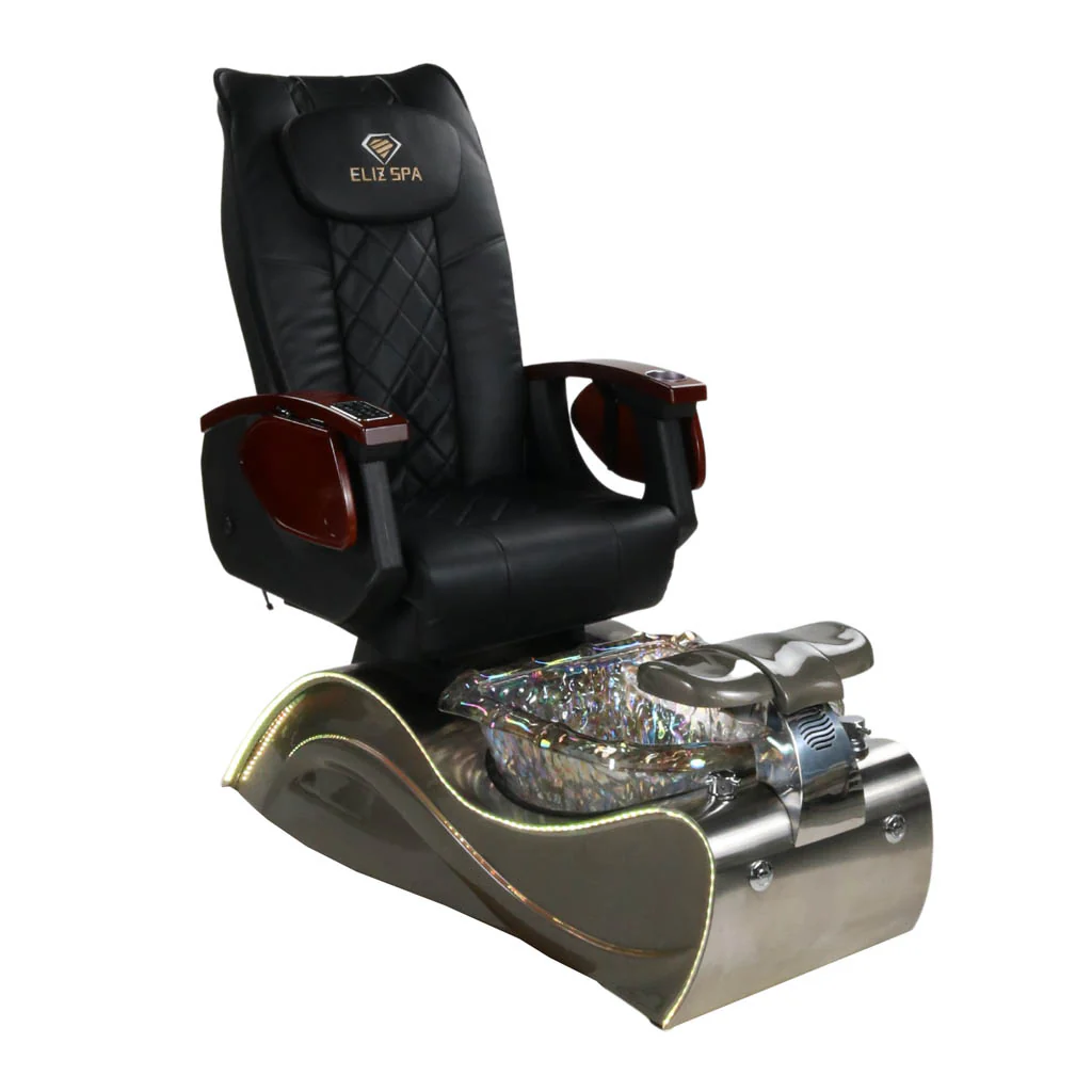 Pedicure Spa Chair - Nimbus (Wood | Black | Silver) - Image 5