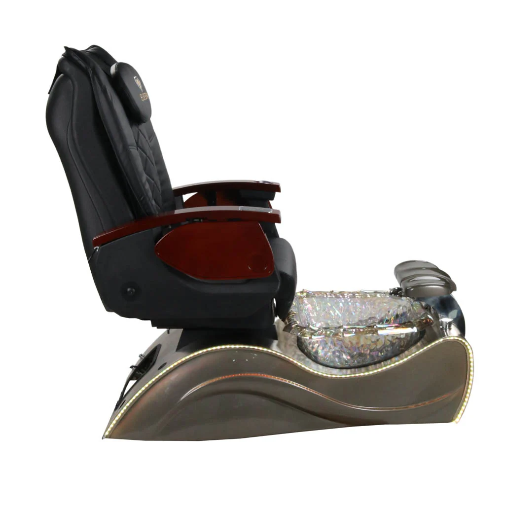 Pedicure Spa Chair - Nimbus (Wood | Black | Silver) - Image 7