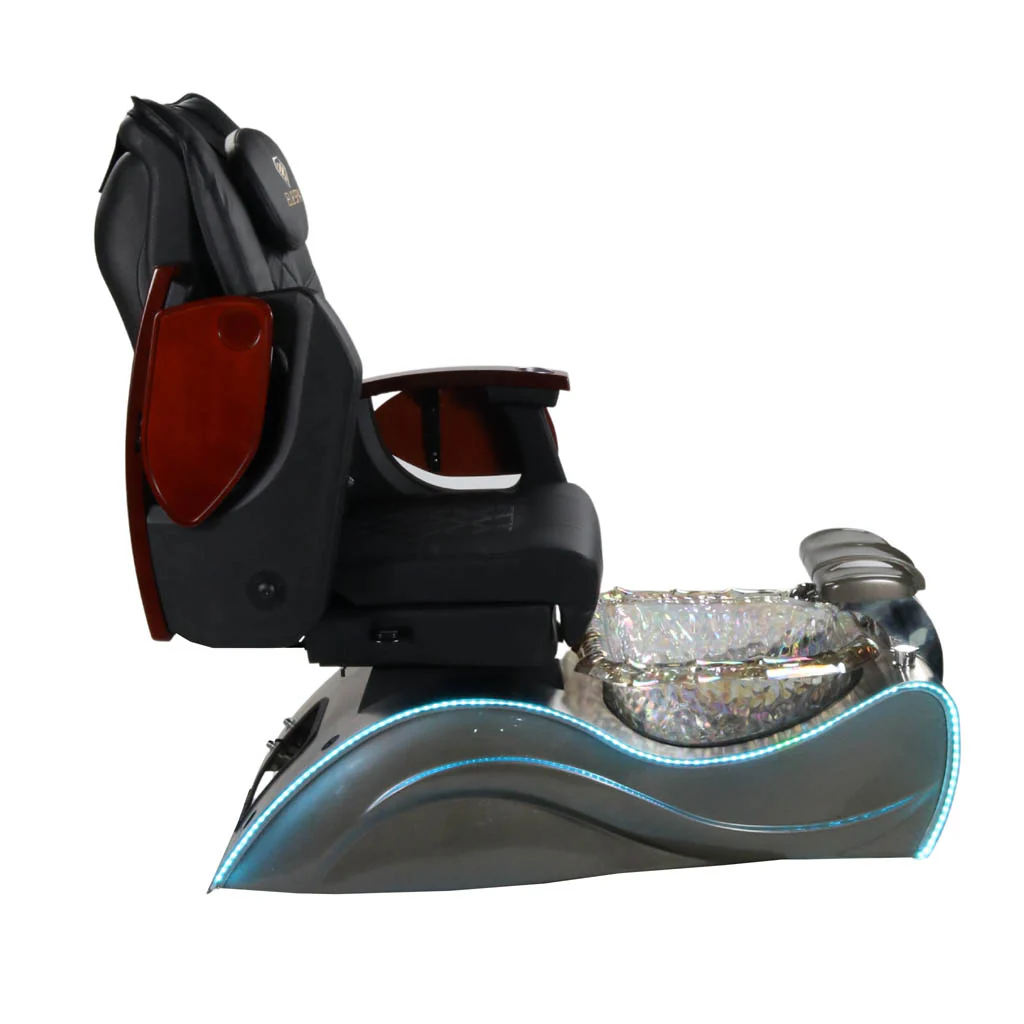 Pedicure Spa Chair - Nimbus (Wood | Black | Silver) - Image 8