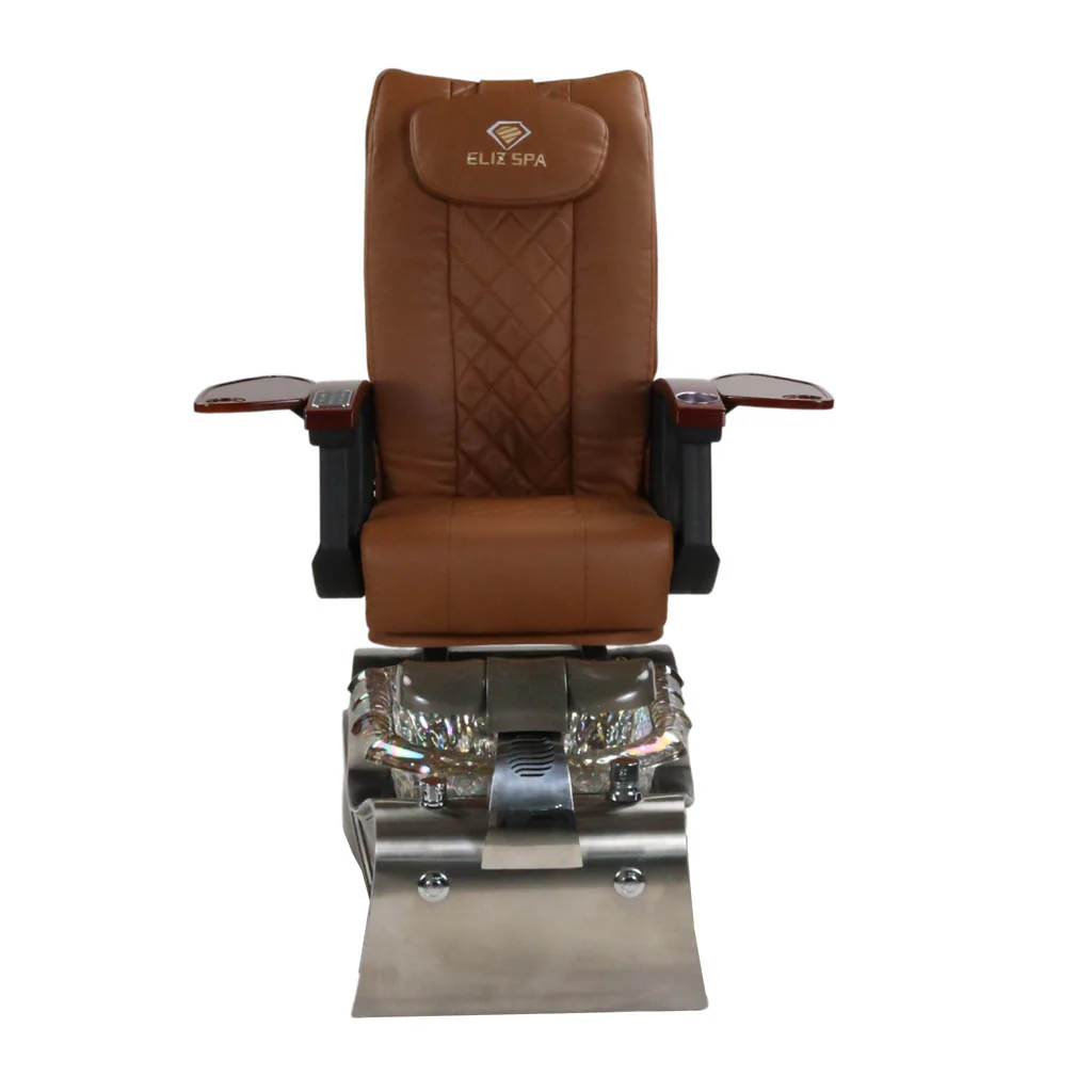 Pedicure Spa Chair - Nimbus (Wood | Cappuccino | Silver) - Image 2
