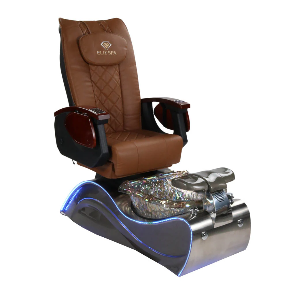 Pedicure Spa Chair - Nimbus (Wood | Cappuccino | Silver) - Image 4