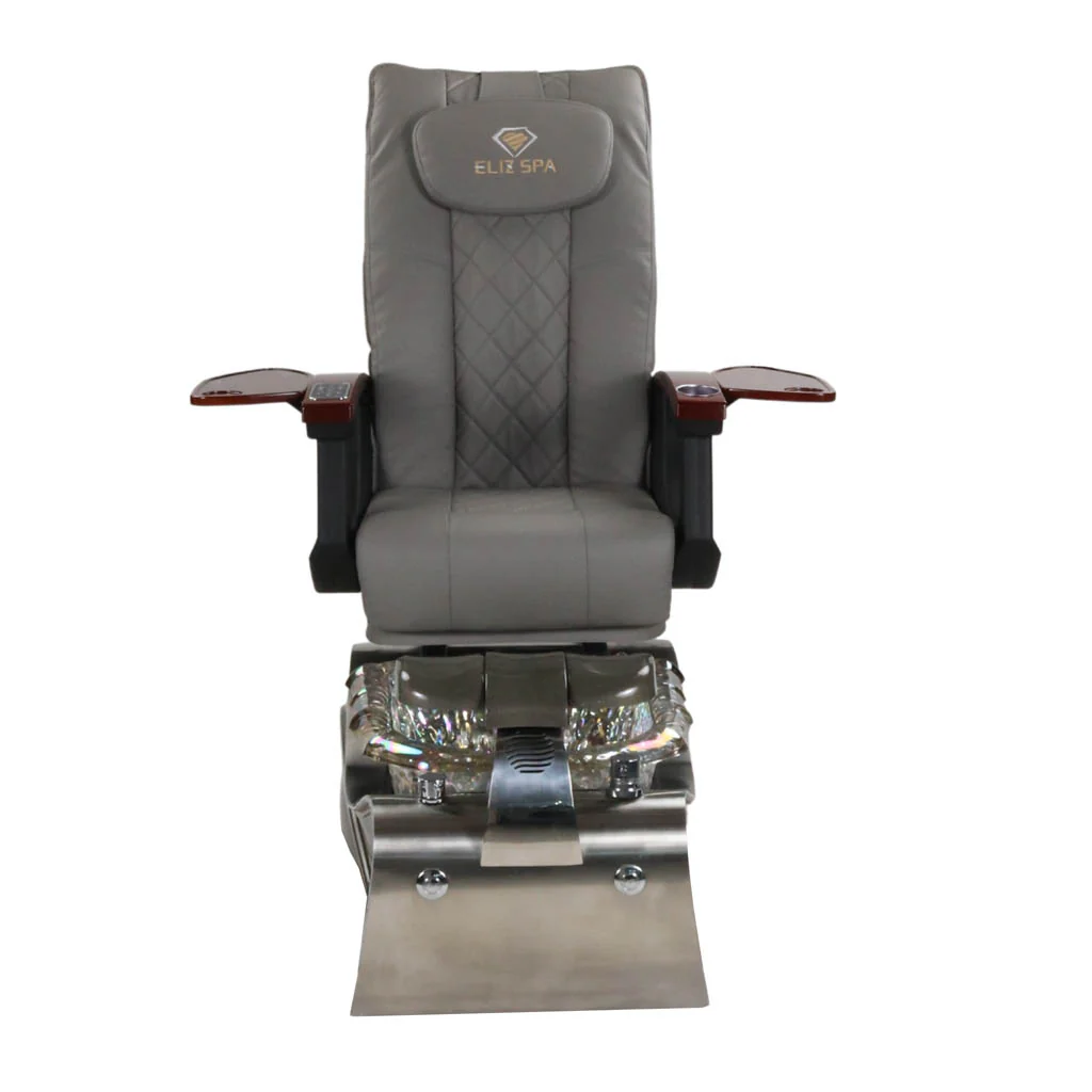 Pedicure Spa Chair - Nimbus (Wood | Grey | Silver) - Image 2