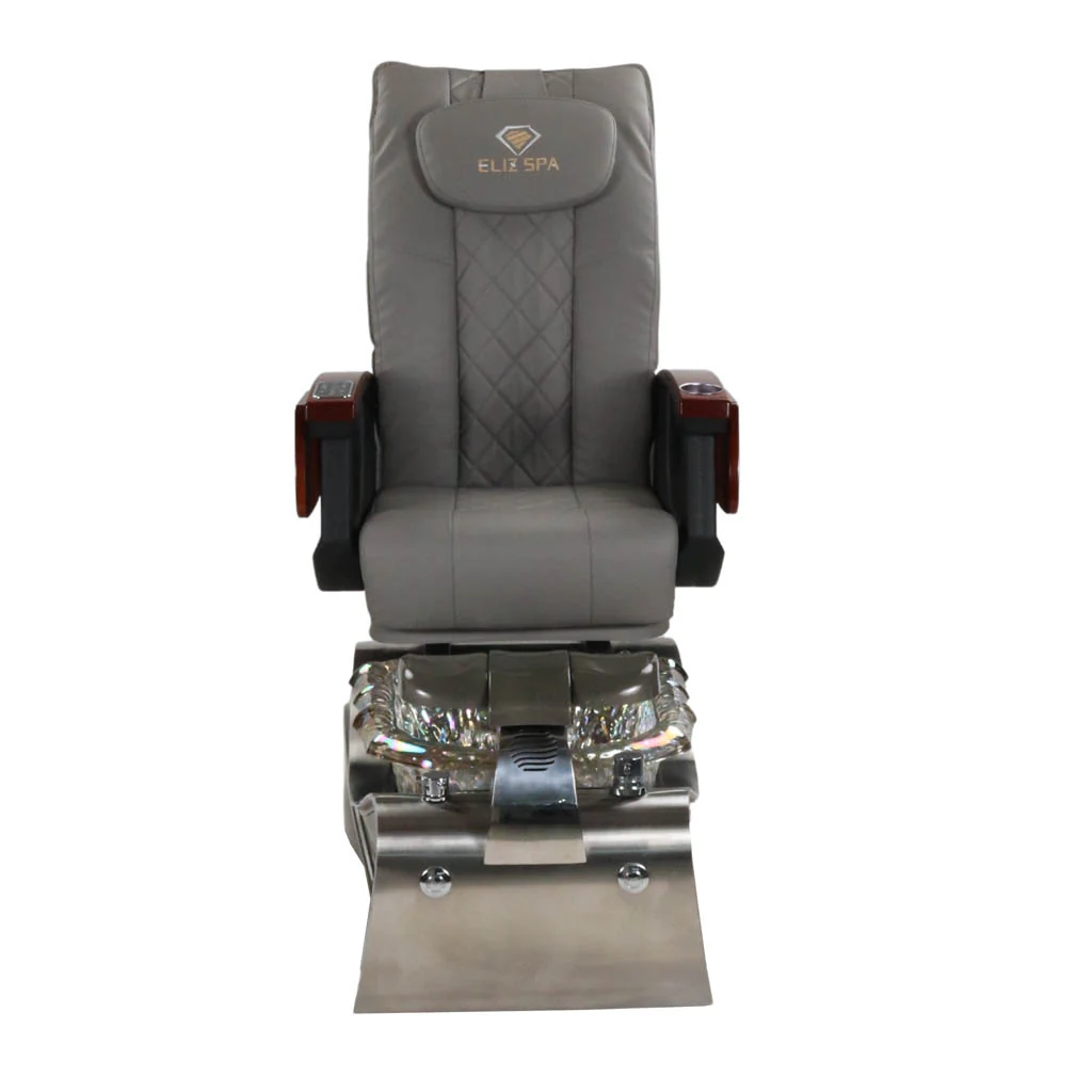 Pedicure Spa Chair - Nimbus (Wood | Grey | Silver) - Image 5